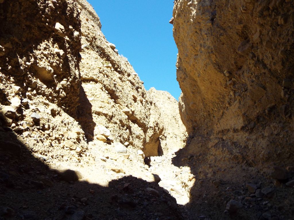 The height of the walls dropped and the canyon opened up slightly: