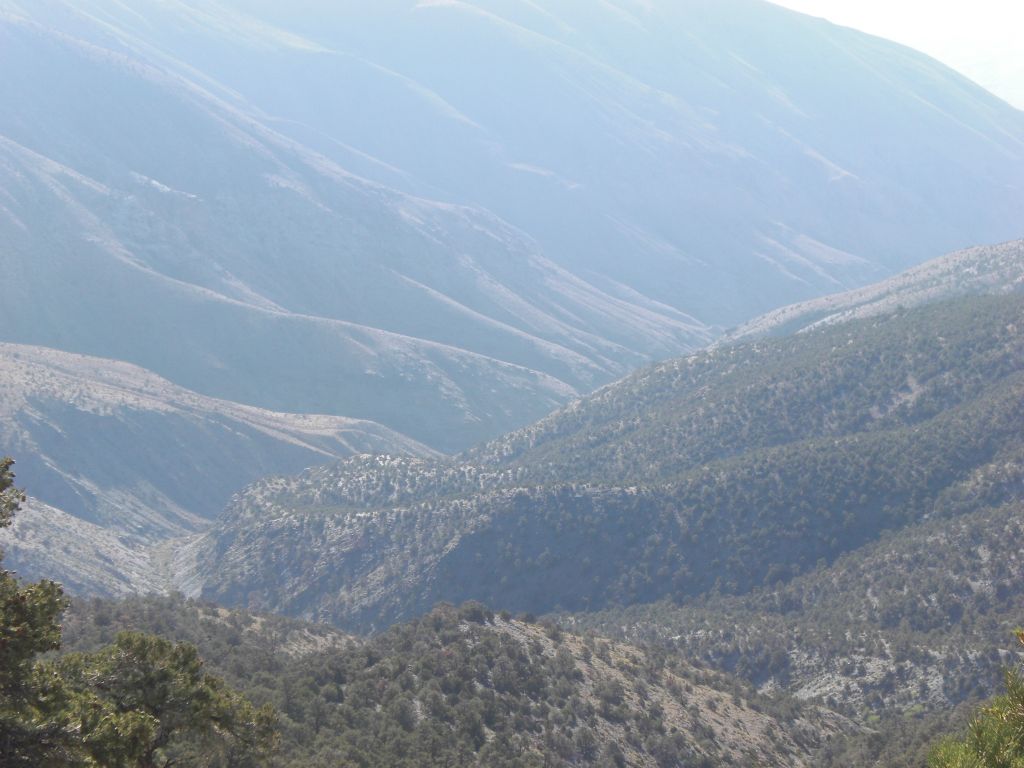 Our first view is of the North Fork of Hanaupah Canyon: