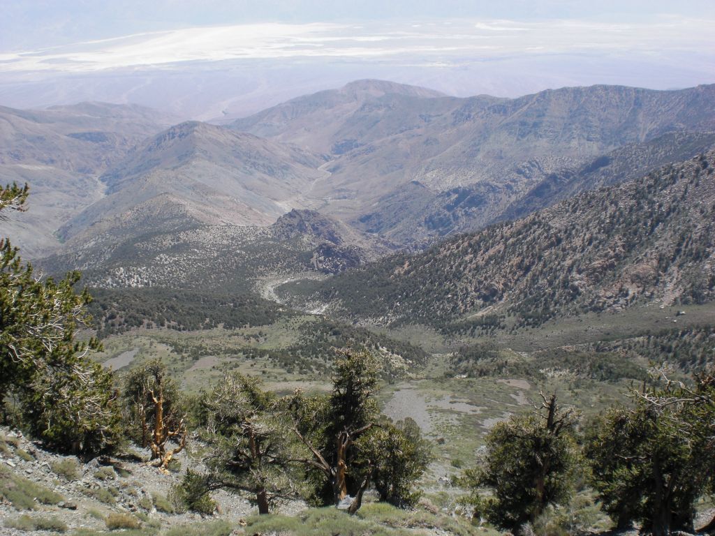 We could now see down into the depths of the South Fork of Hanaupah Canyon: