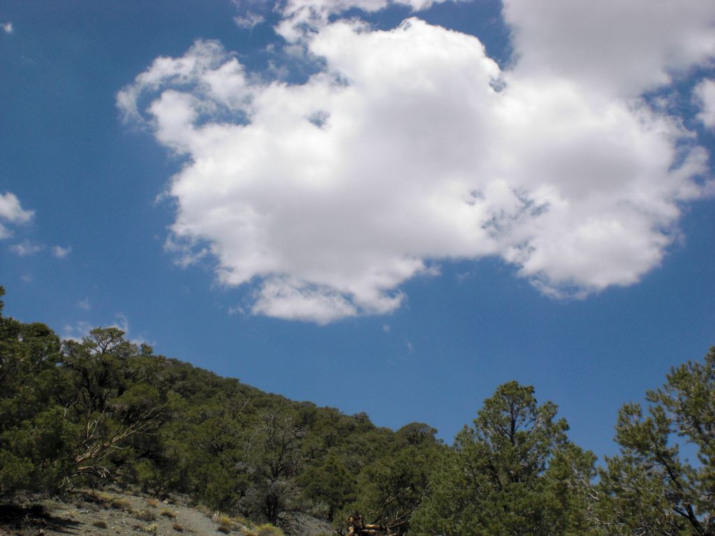 The clouds made the sky quite beautiful and would shield us from the sun once in a while: