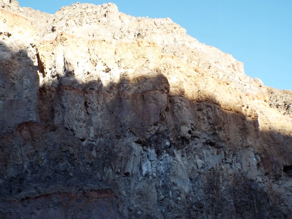 The shadows began creeping farther up the canyon walls: