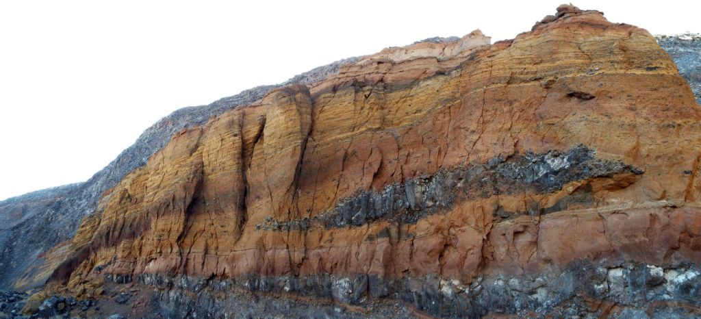 Panoramic showcasing an incredible colorful wall of considerable length in Lee Wash: