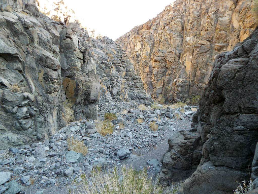 Many times the canyon would narrow down but not much more than what is seen here:
