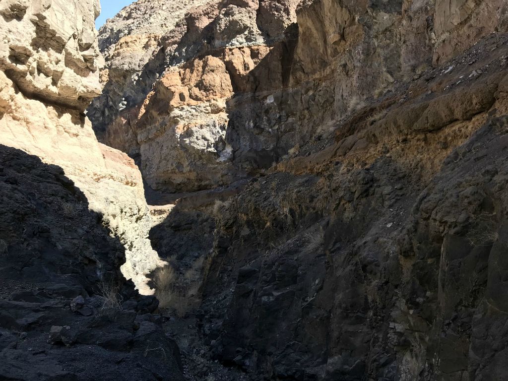 The narrows through here were high enough to block out sunlight in the middle part of the day: