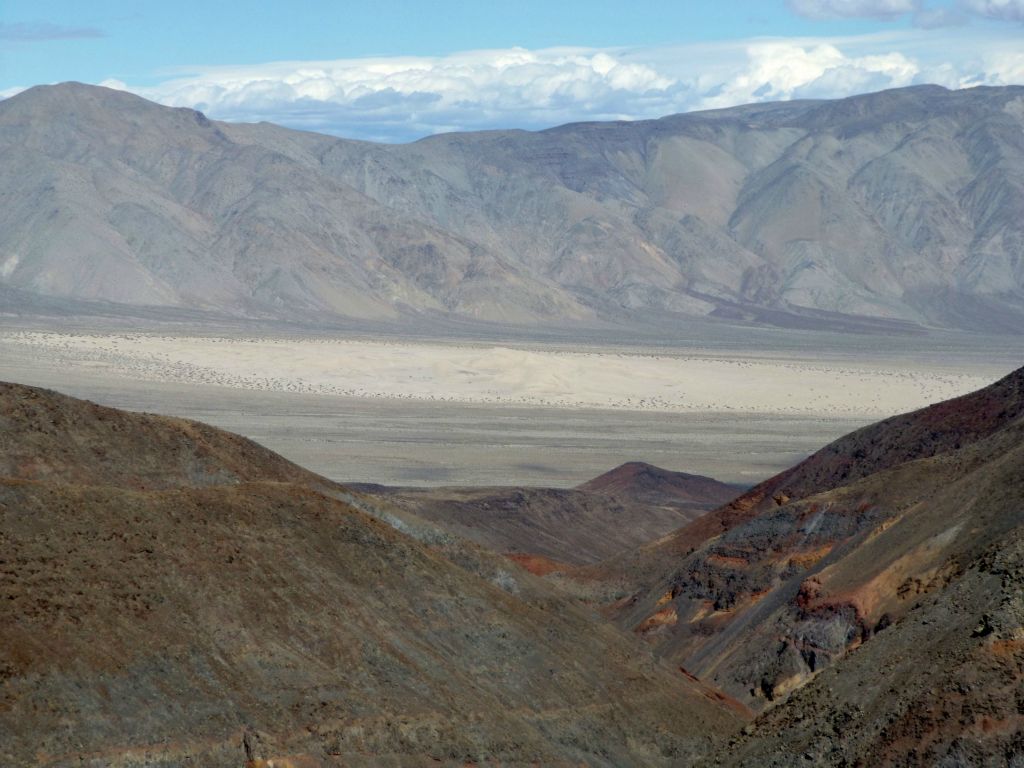 Two more pictures zooming in on Panamint Valley and the Panamint Sand Dunes: