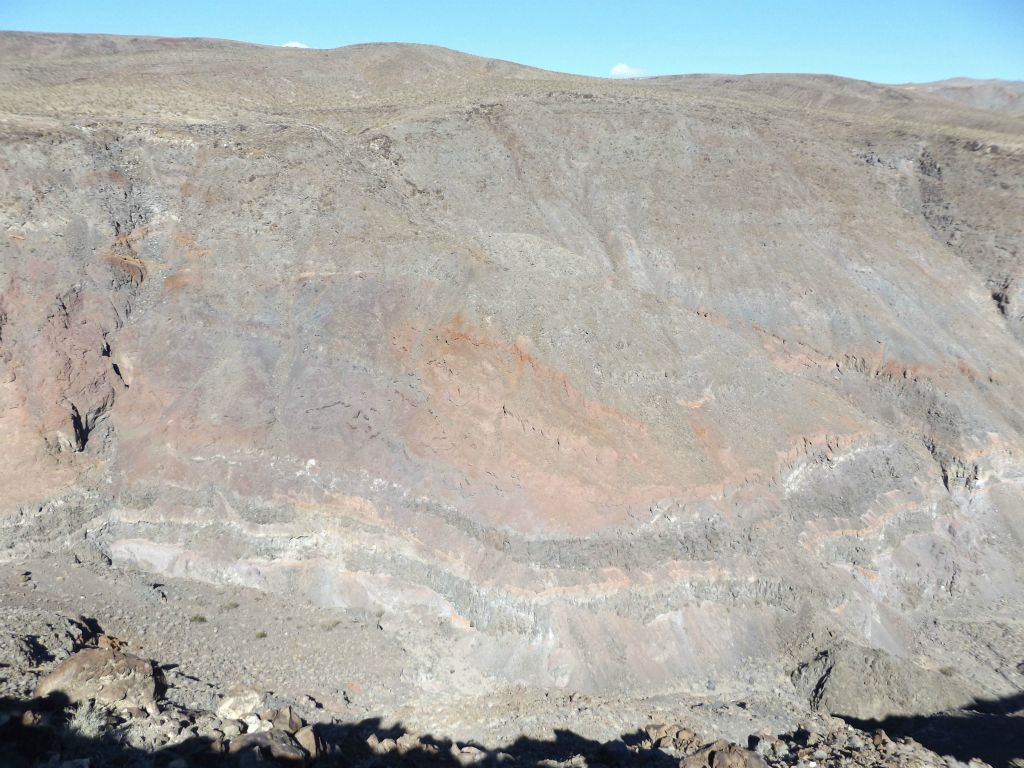 The height of the canyon grew larger because the wash below kept dropping in elevation but the rim above stayed mostly level: