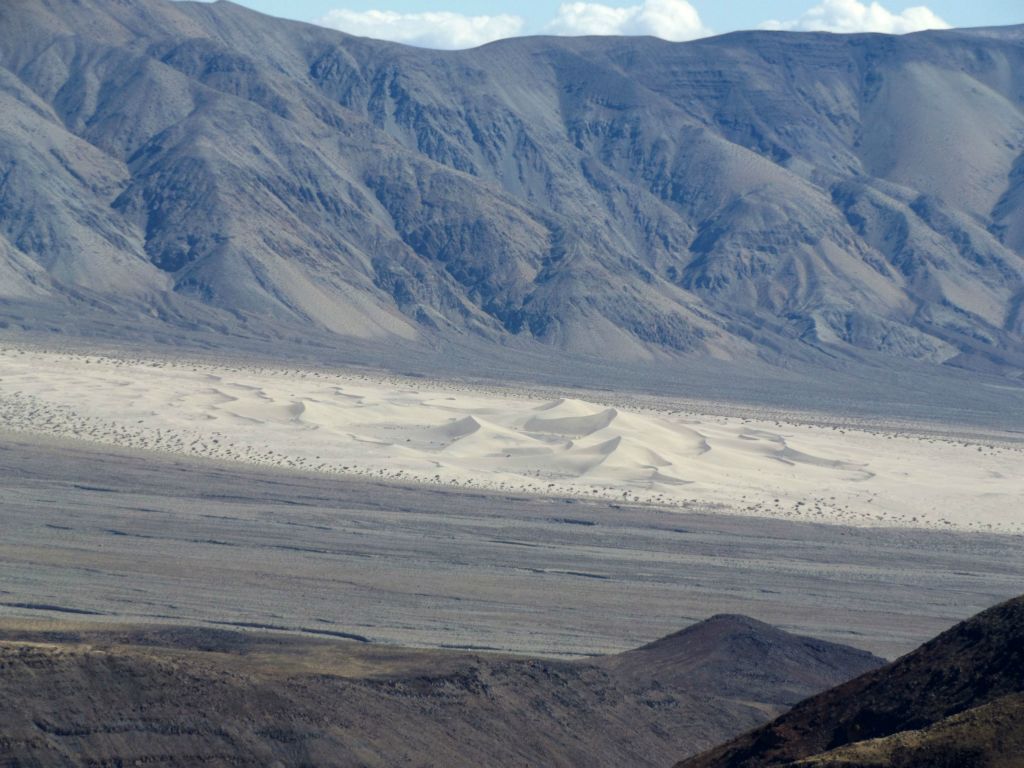 The Panamint Sand Dunes were 5 1/2 air miles away from my location on the canyon rim:
