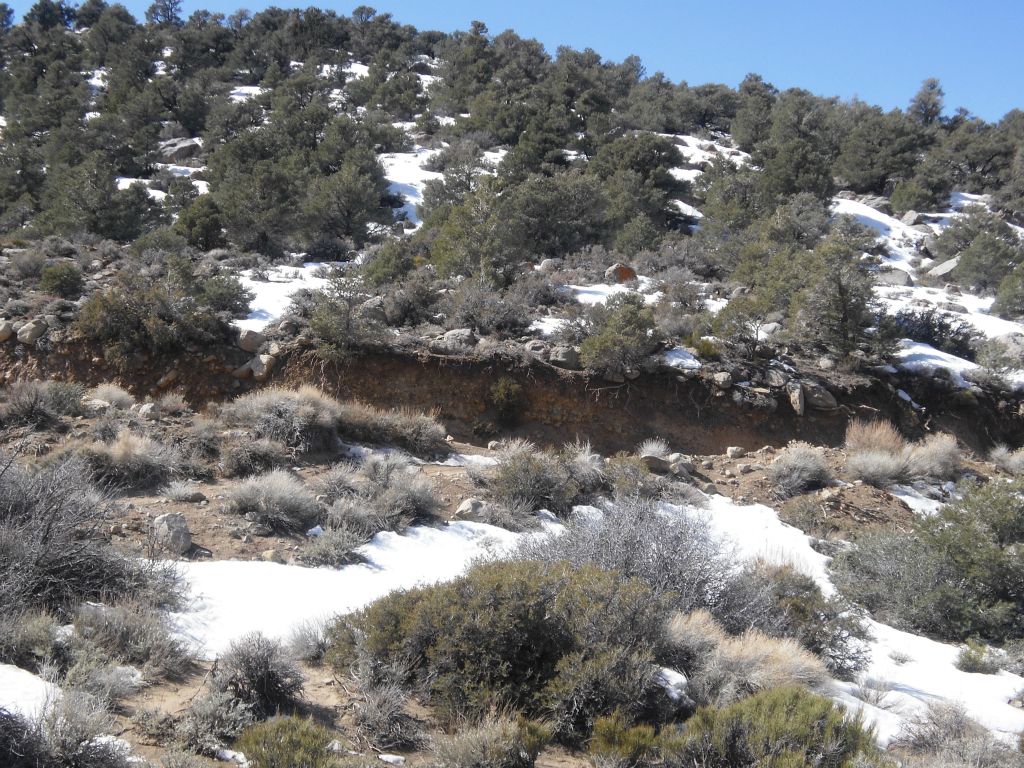 Snow blanketed South Pass near the area where we parked: