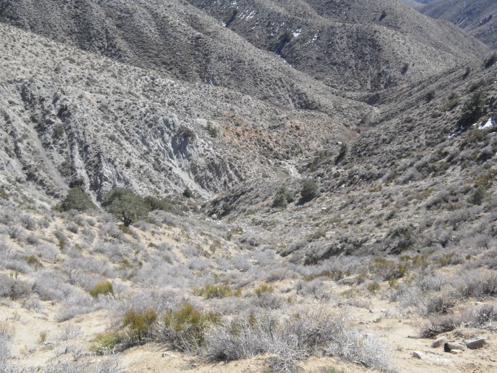 We turned off at South Pass and parked right at the beginning of the road up to Hunter Mountain.  This was our first view as we began dropping down into Mill Canyon: