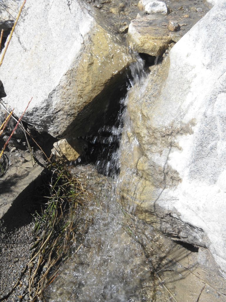 The first of quite a few small waterfalls that we would pass during the day: