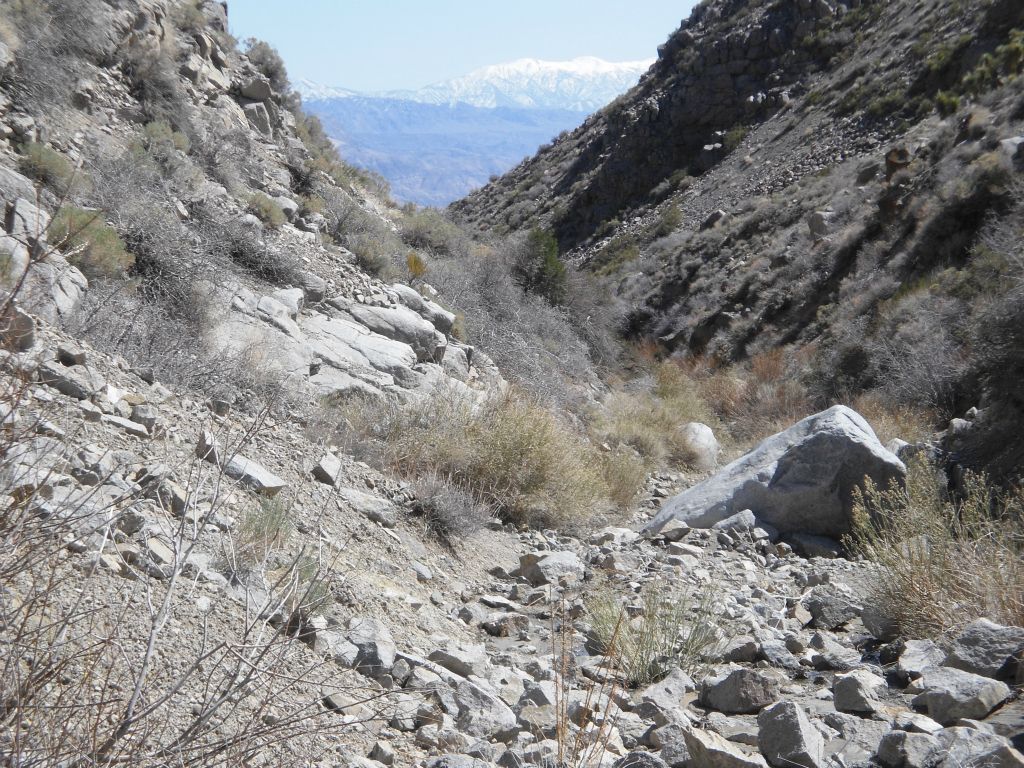 We always seemed to have a window through the canyon to see the Panamint Mountains: