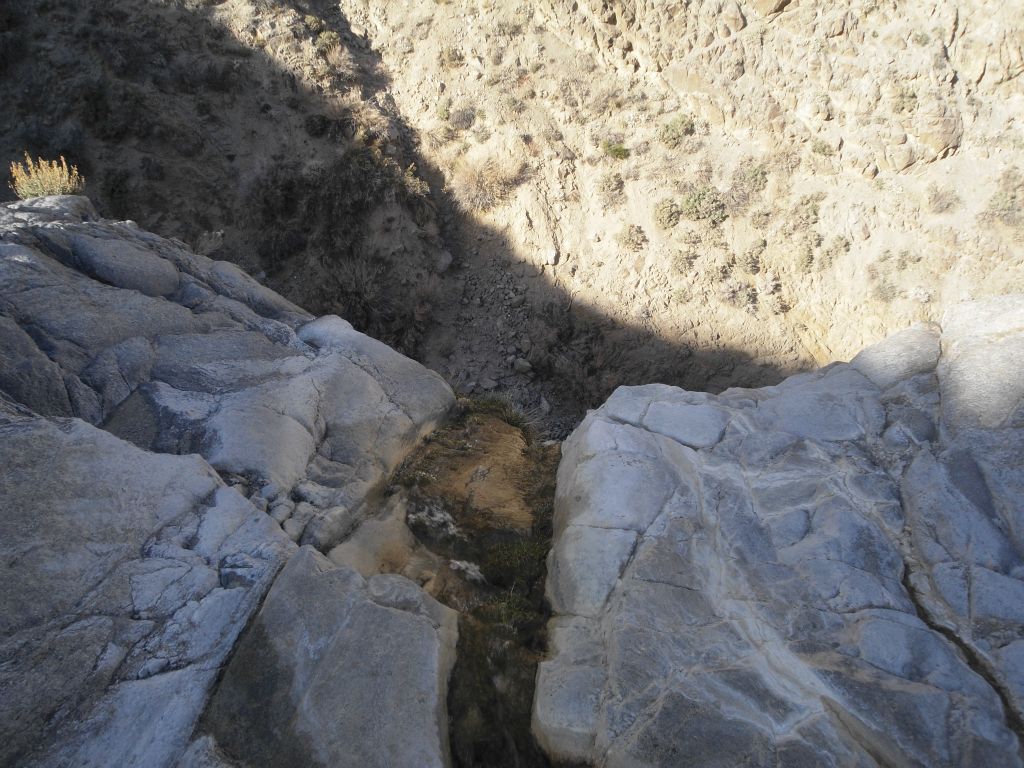 Two more views carefully taken from the top of the Mill Canyon 50 foot waterfall: