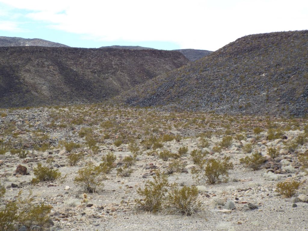 And zooming in on the South Fork's entrance, which we were heading for on this hike: