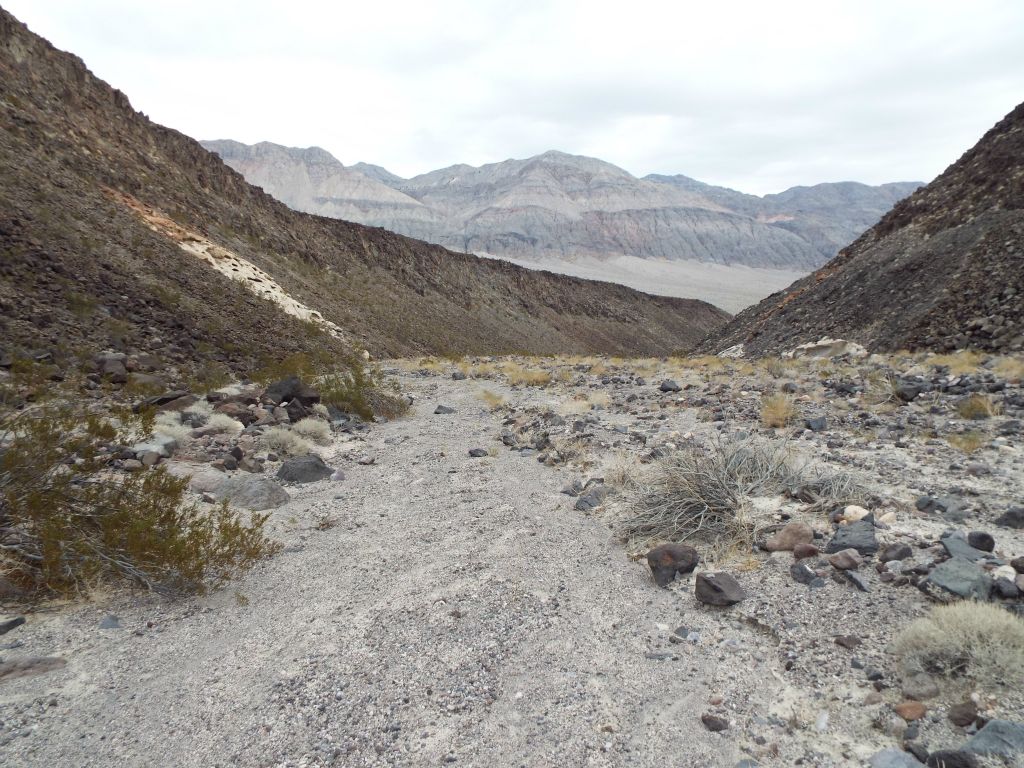 Looking back down the curved lower portion of the canyon, which is about one mile in length: