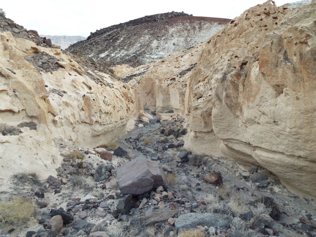 Notice that the canyon narrows were so shallow that we could easily see the scenery which surrounded us: