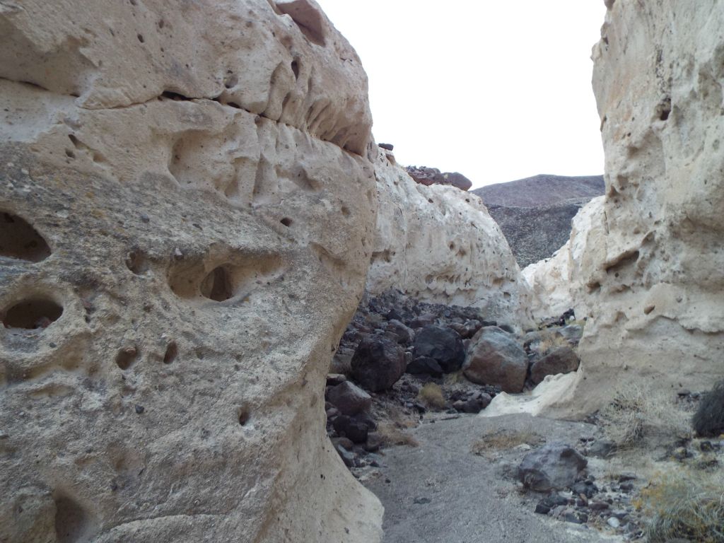 The tafoni formations in this area were not nearly as deep or well-defined: