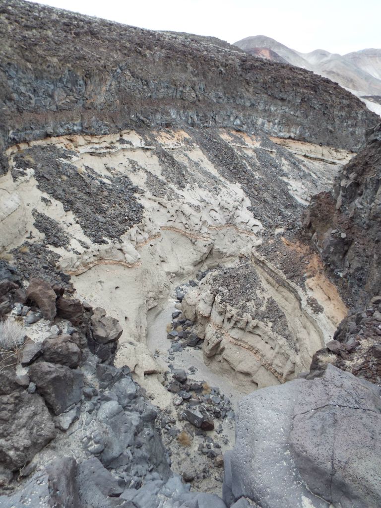 The wash looked to be at least 100 feet below us as we walked up to the edge: