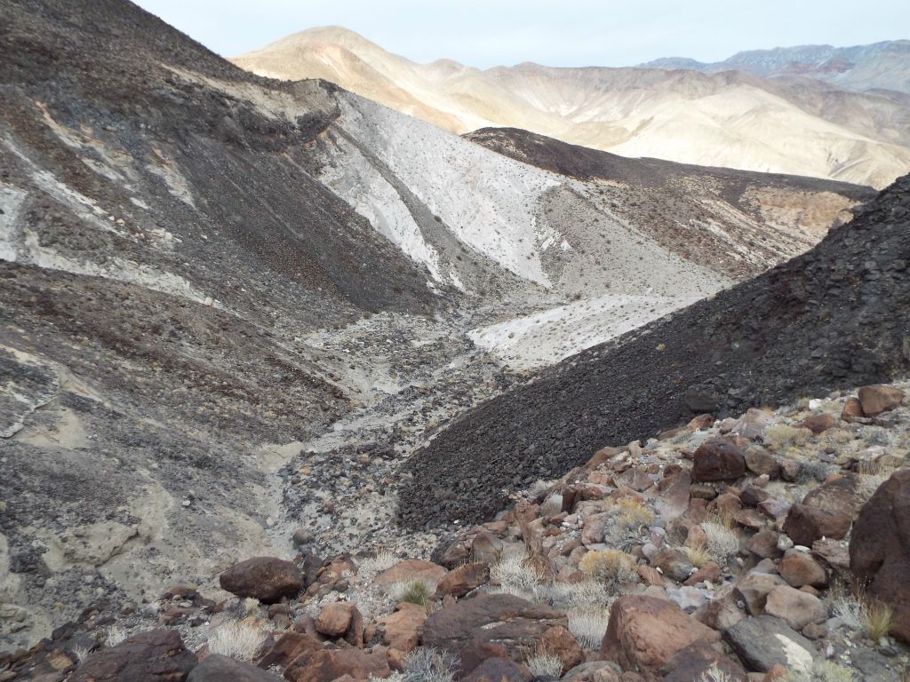 After walking along the rim, we finally found an area which looked like it would allow us to drop back into the canyon: