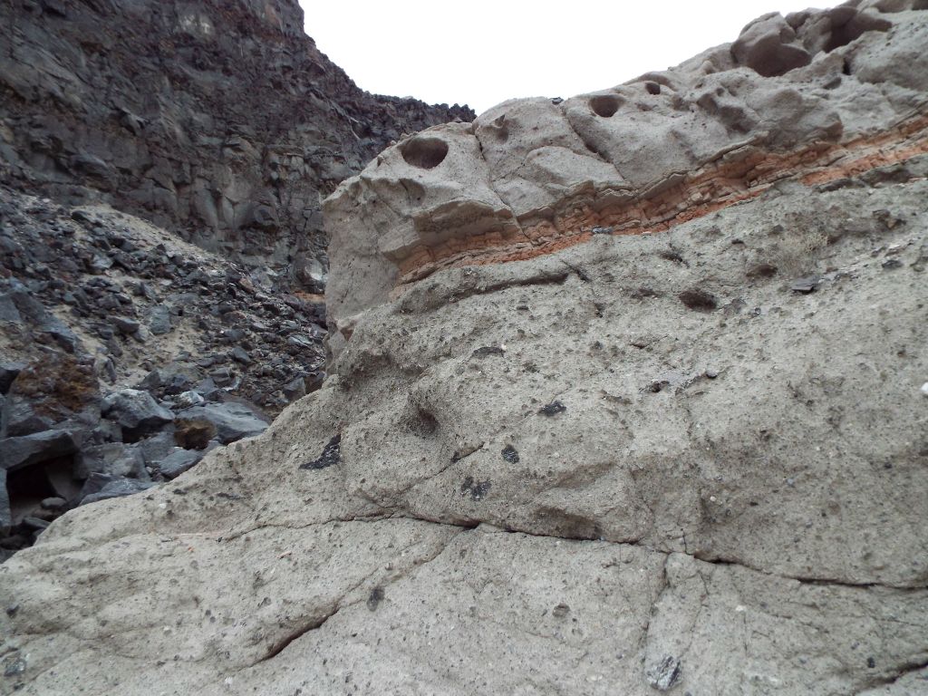 A rock outcropping that was sticking out into the canyon:
