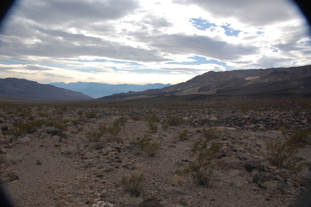 This was our starting point, 13 road miles north of Saline Valley Warm Springs camp.  This picture shows the view looking back to the south: