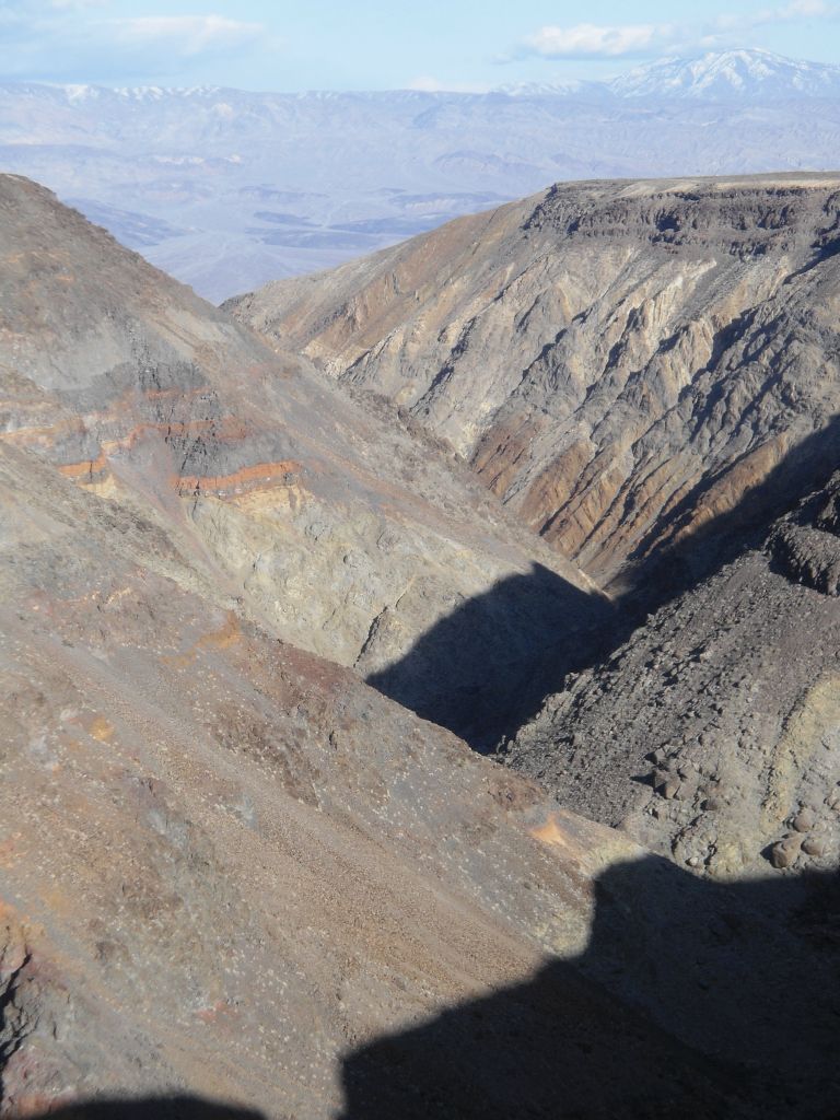 Looking down through Middle and Lower Rainbow Canyon from the rim trail.  After enjoying the views along the rim trail, most hikers will head back to the vehicle:
