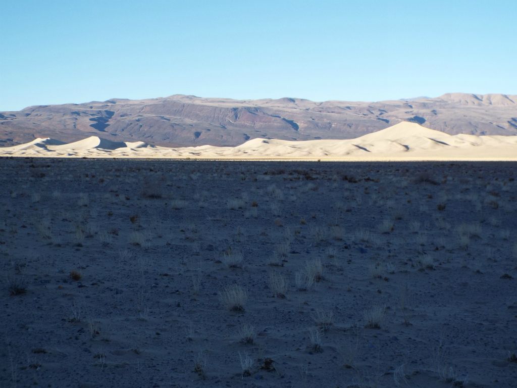 The back half of the dunes as we continued walking in shadows across the valley floor:
