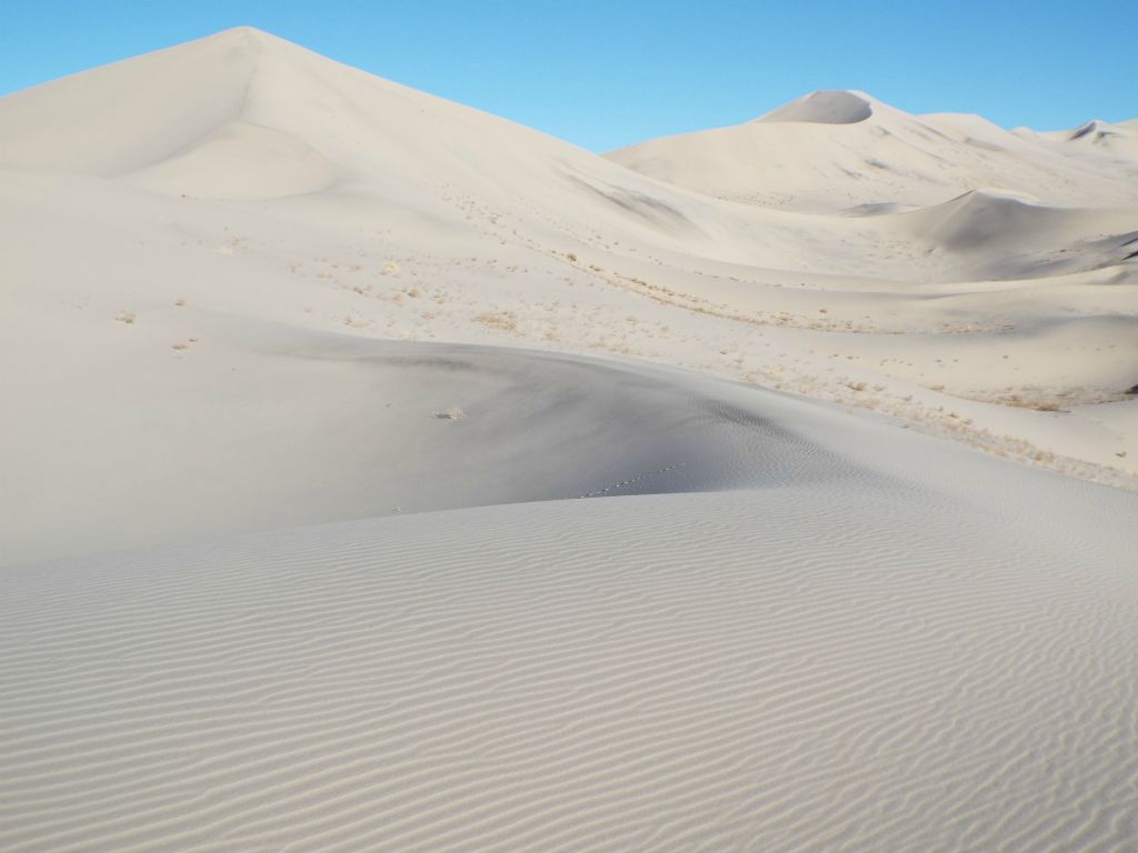 Drawing closer to the most northern peak in the back half of the dunes (seen on the left side here):