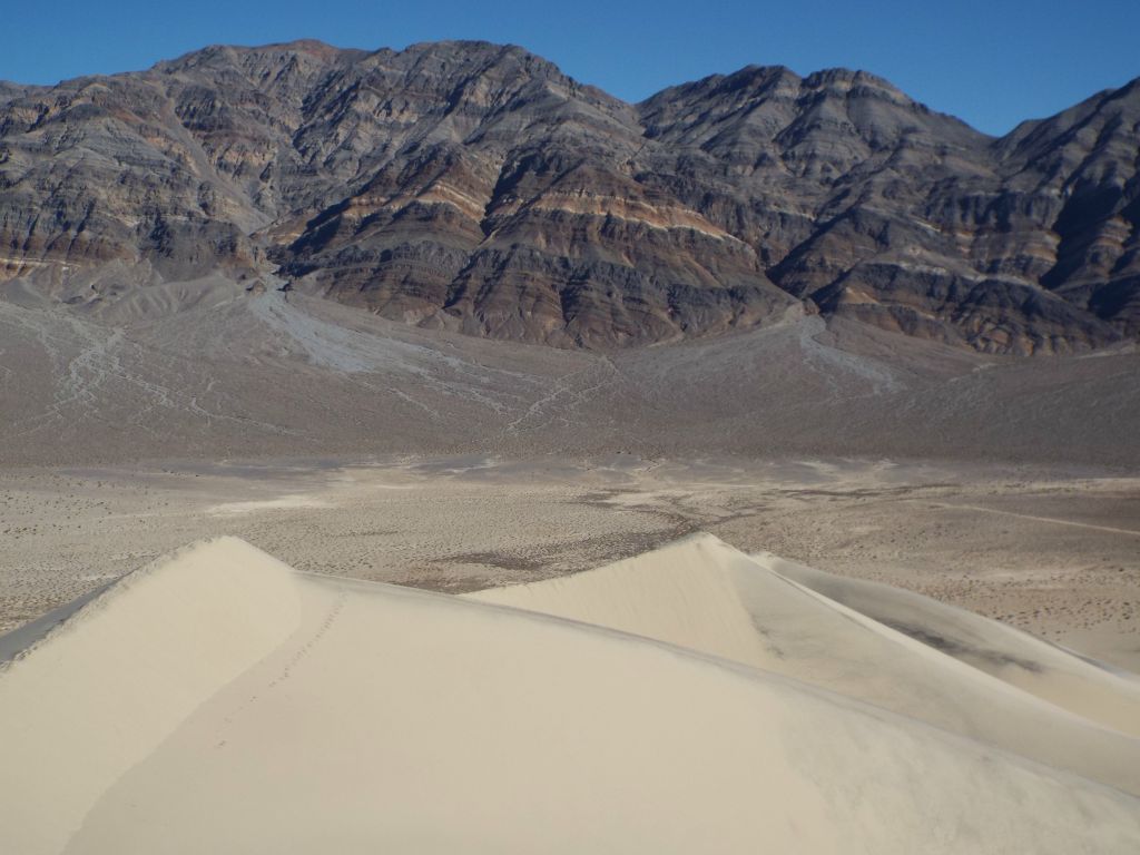View of Sandy BM (center left peak) and the far northern edge of the dunes:
