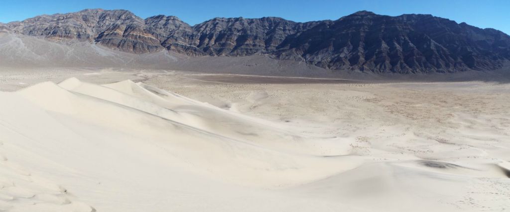 A panoramic taken from the second peak of the sand mountain