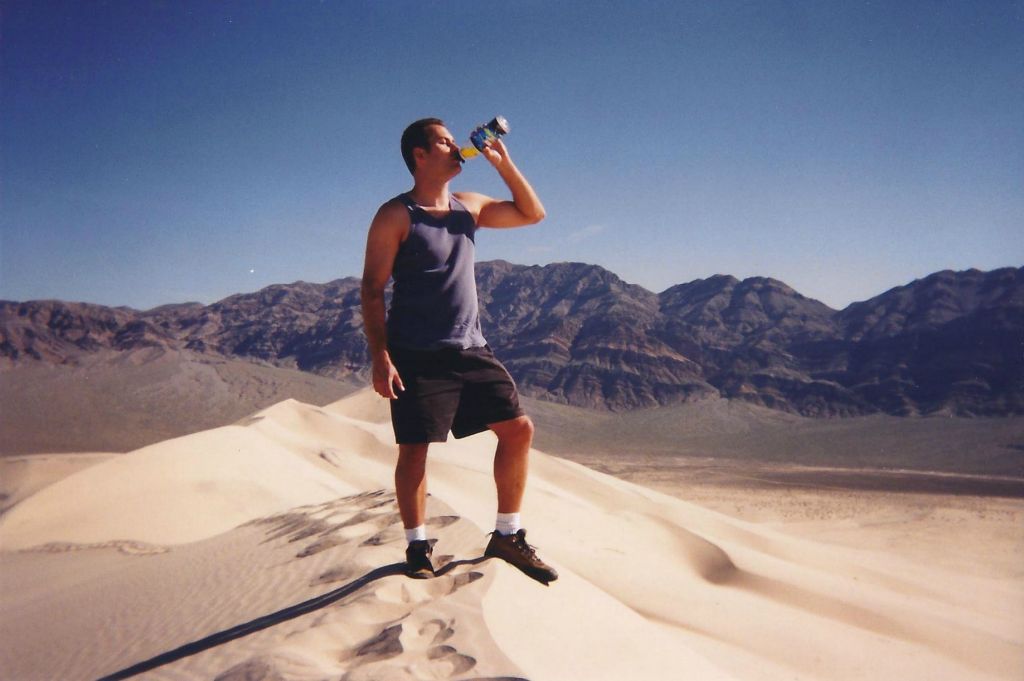 The final two pictures show Steve and Joe Silva visiting the Eureka Dunes 10 years before the collection of photos in this report were taken: