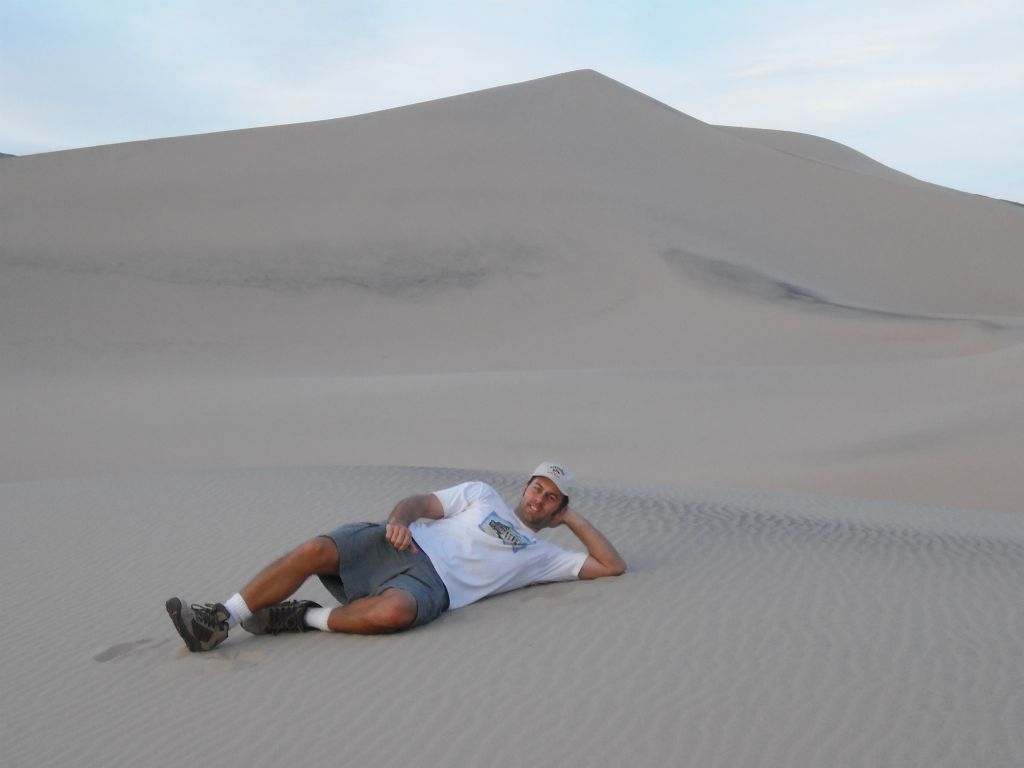 Laying on the sand once again at this amazing place: