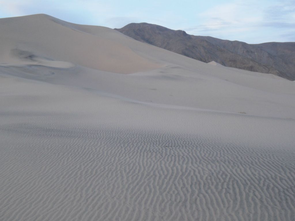 Two final shots of the pristine sand before hiking back to our vehicle (in the dark) parked near Lake Hill:
