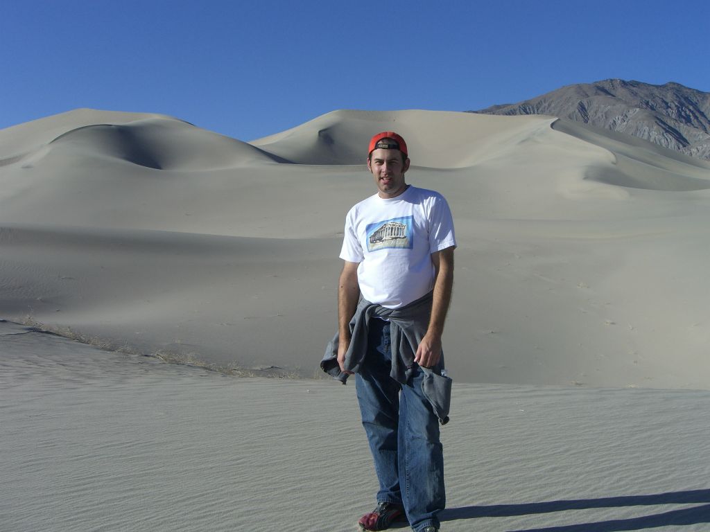 First picture of Steve at the Panamint Dunes on January 8, 2007: