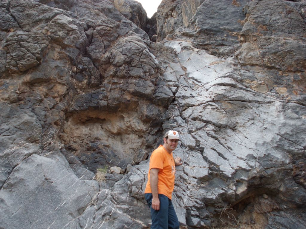 I did not attempt to climb or bypass this dry fall since the rest of the group was patiently waiting for us below the gorge: