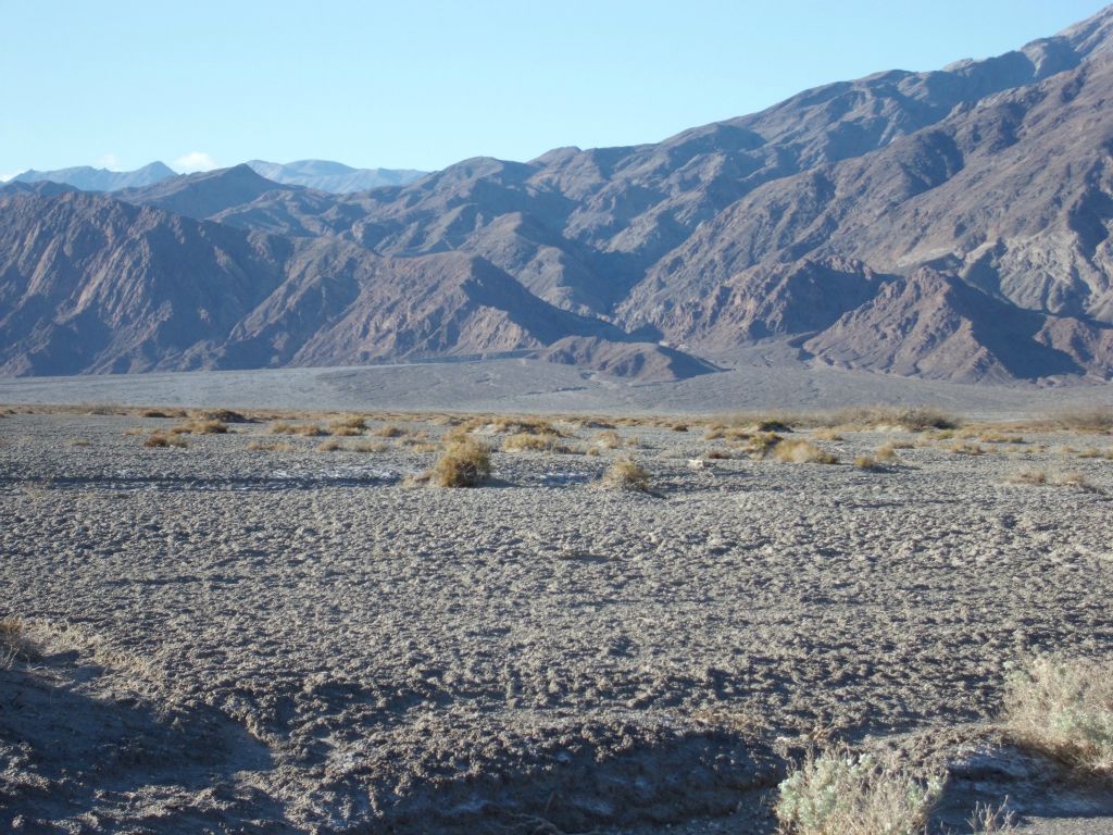 We aimed just to the left of the small hillside seen in the center of the picture: