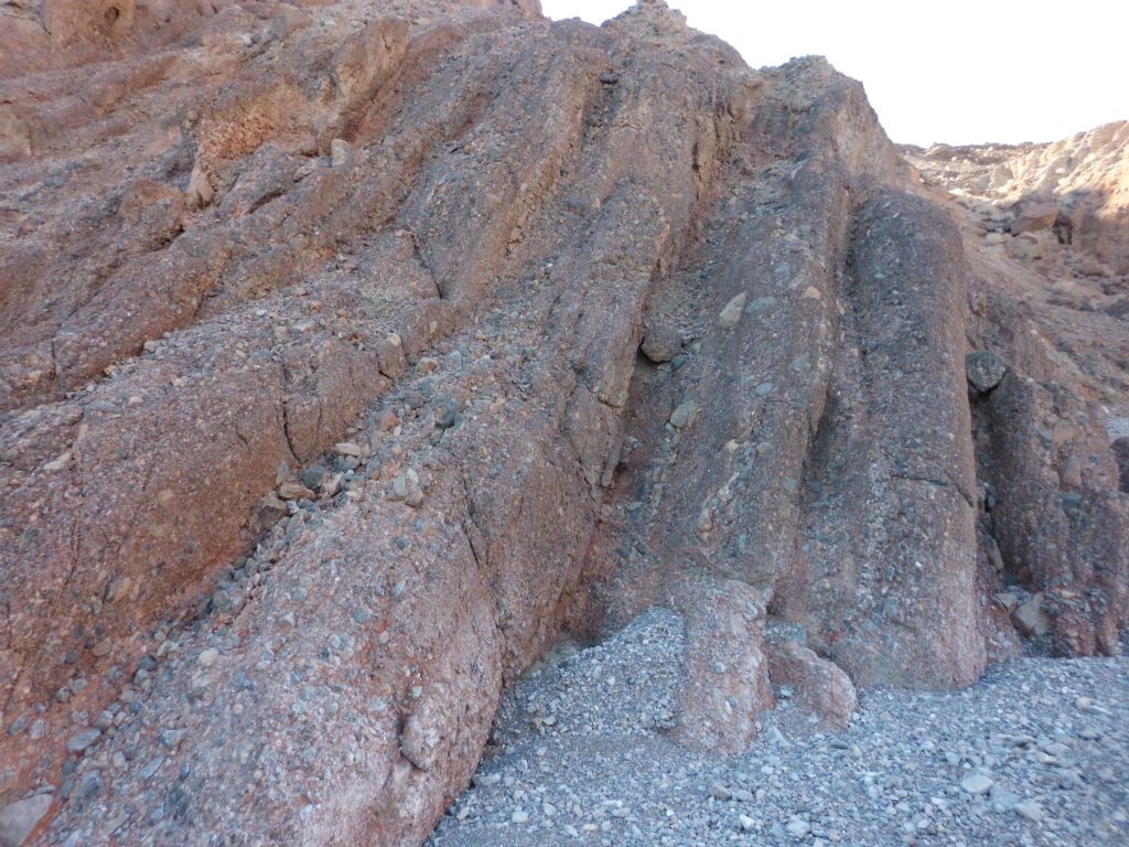 This canyon wall had interesting shapes and contours to it:
