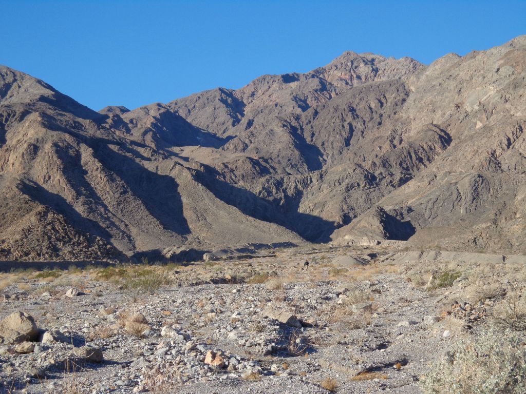 At the mouth of Forbidden Canyon somewhere at the base of Tucki Mountain: