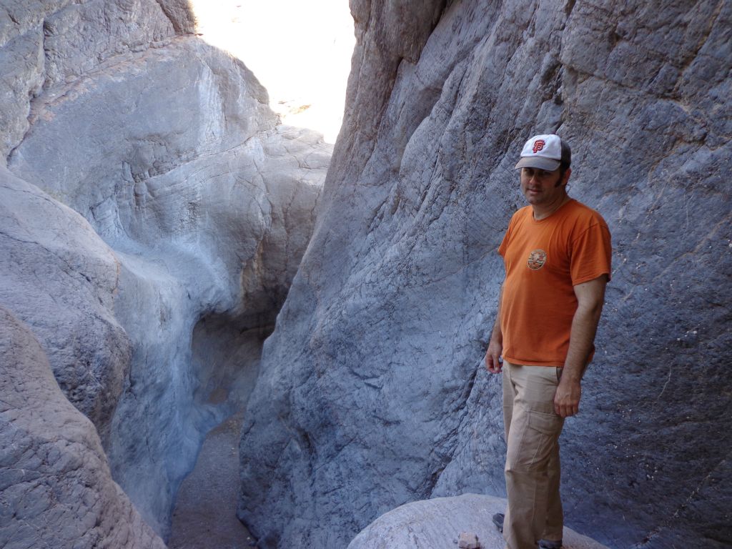In order to get inside these slot narrows, a rappel would be necessary: