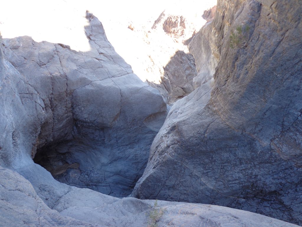 Instead, we walked over to get a view out to the area where the dry fall pours over:
