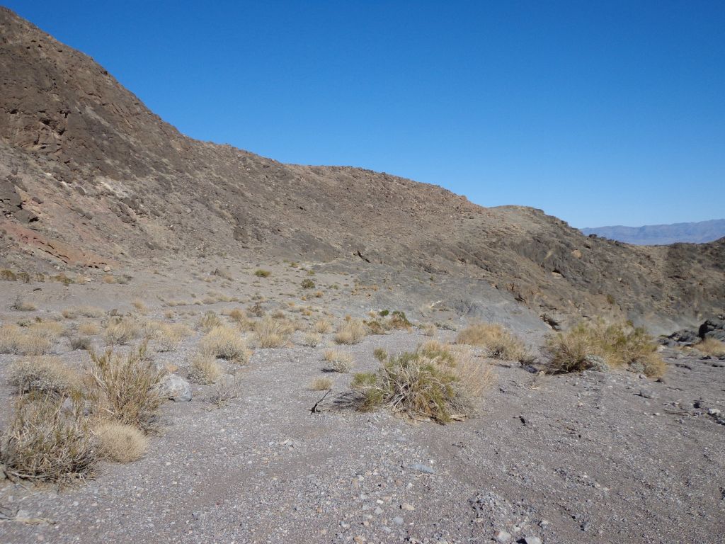 Heading back to the 1st bypass in the distance down the main canyon: