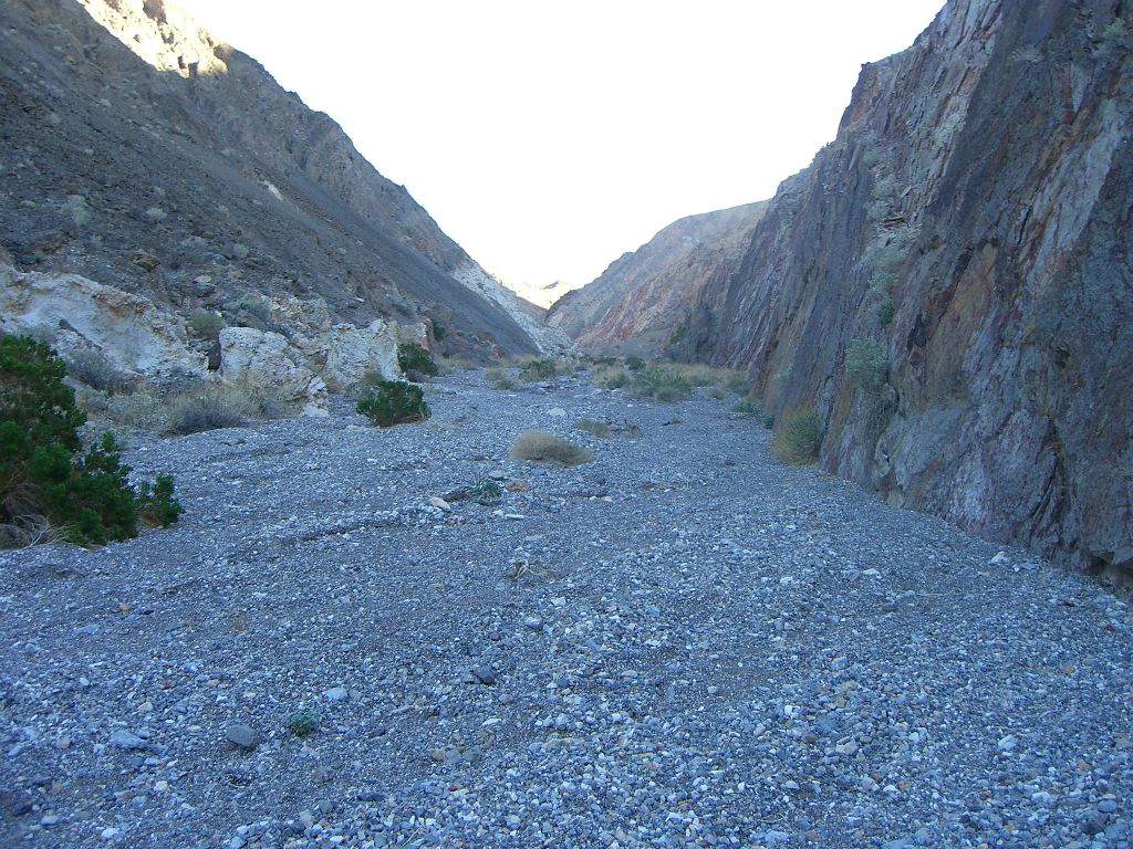 Notice that there was continual shade in the canyon.  This was planned based on the time of day in order to stay cooler during the hike: