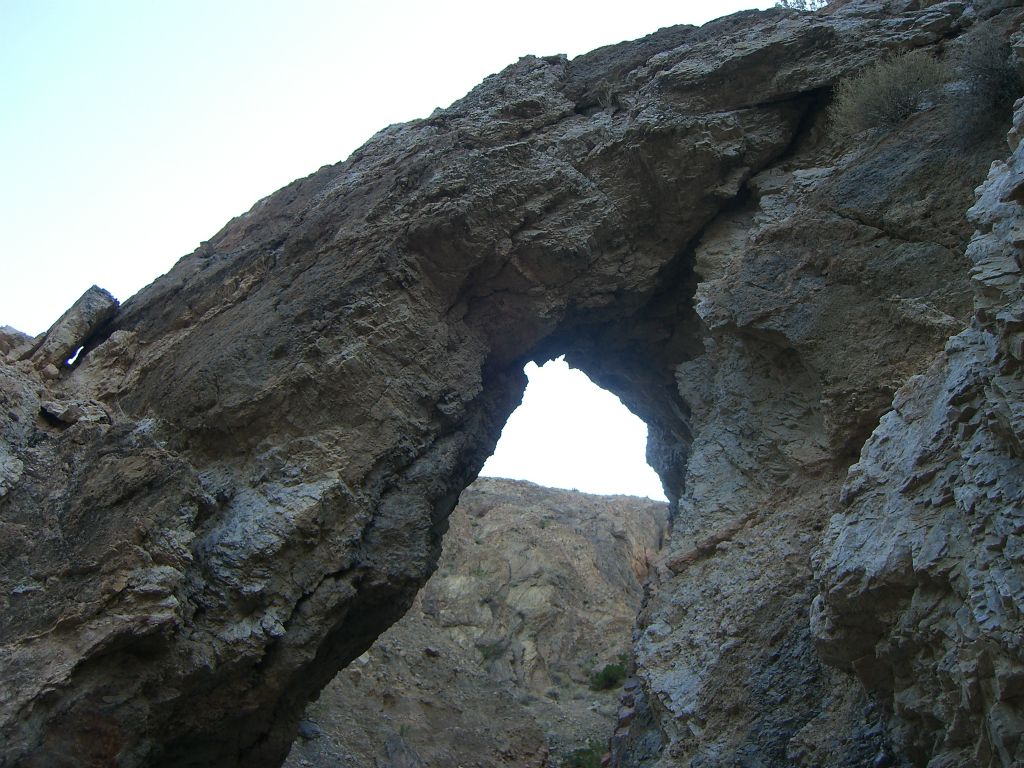 A close-up of the fractured top of Little Bridge.  It could take 100 years or more, but it looks like Little Bridge will collapse someday: