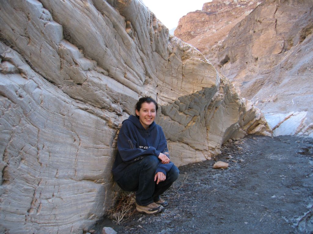 My sister Annie in my favorite picture ever from Mosaic Canyon: