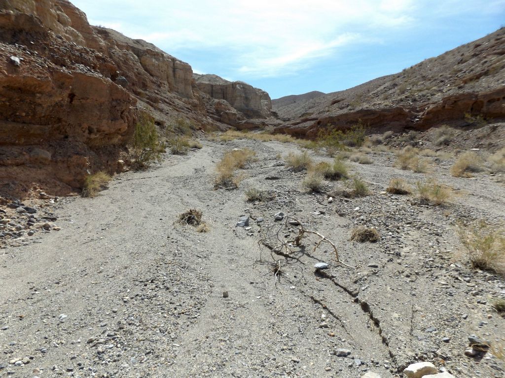 View looking up canyon from below the Telephone Arch: