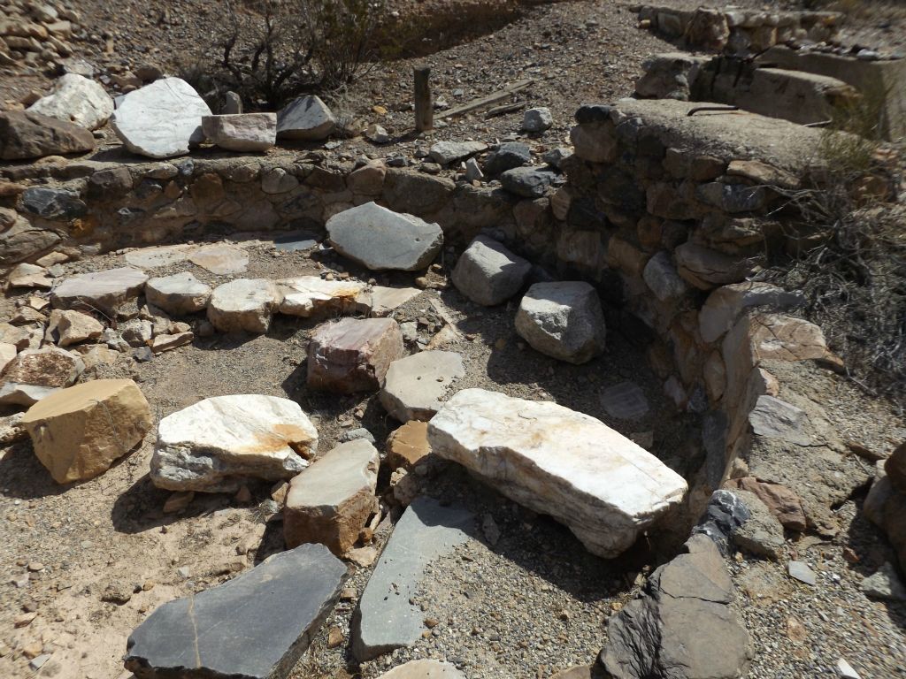 This side of the arrastre is much more intact and looks much as it would have in the 1930's: