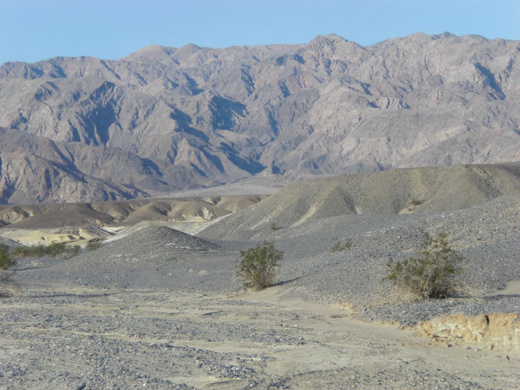 View through the Salt Creek Hills of Trellis Canyon far in the distance.  Trellis Canyon cuts sharply to the south at the beginning: