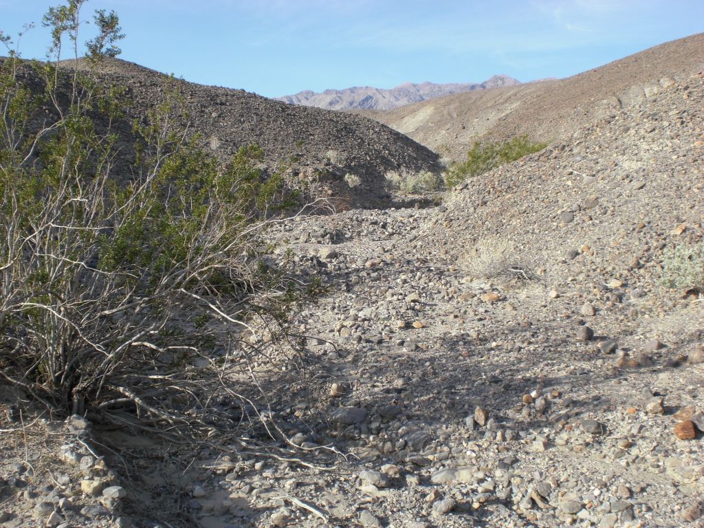 Eventually, the soft ground got harder and hiking was easier: