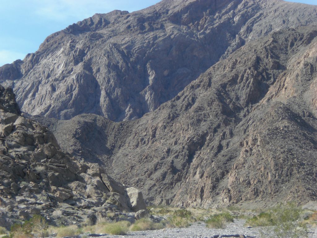 This rock outcropping marks the entrance to Trellis Canyon: