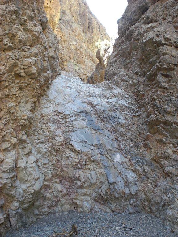 The 12 foot dry fall which proved to be our first real obstacle (other than the long distance):