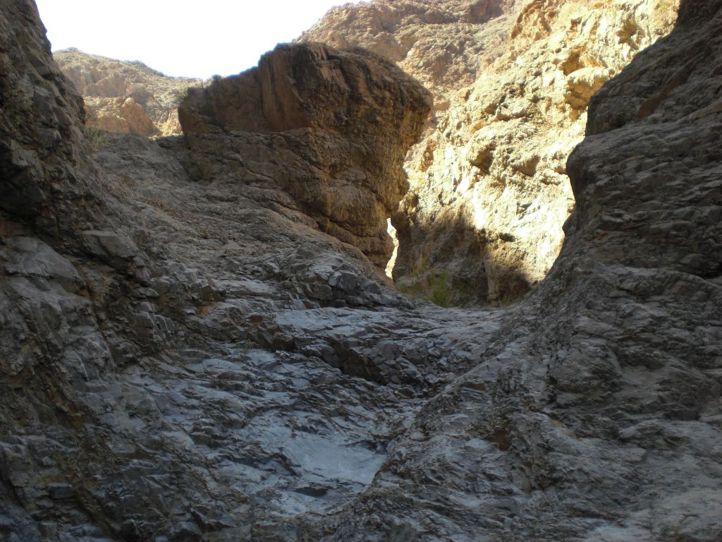There were some other minor polished dry falls which needed to be hiked up: